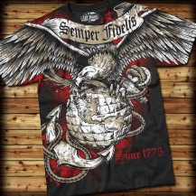 7.62 �������� USMC Semper fidelis black ������